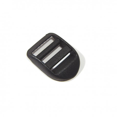 BOUCLE PLAST. NOIRE DOUBLE 40 mm