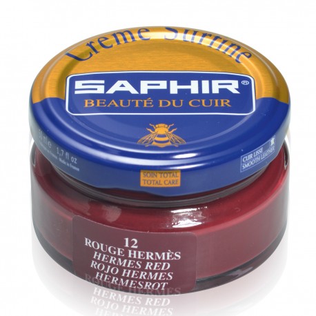 Cirage Saphir crème surfine 50ml bleu pâle: Accessoires Chaussures