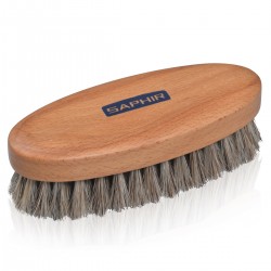 BROSSE OVALE RELUIRE NOIR/BLANC SAPHIR 