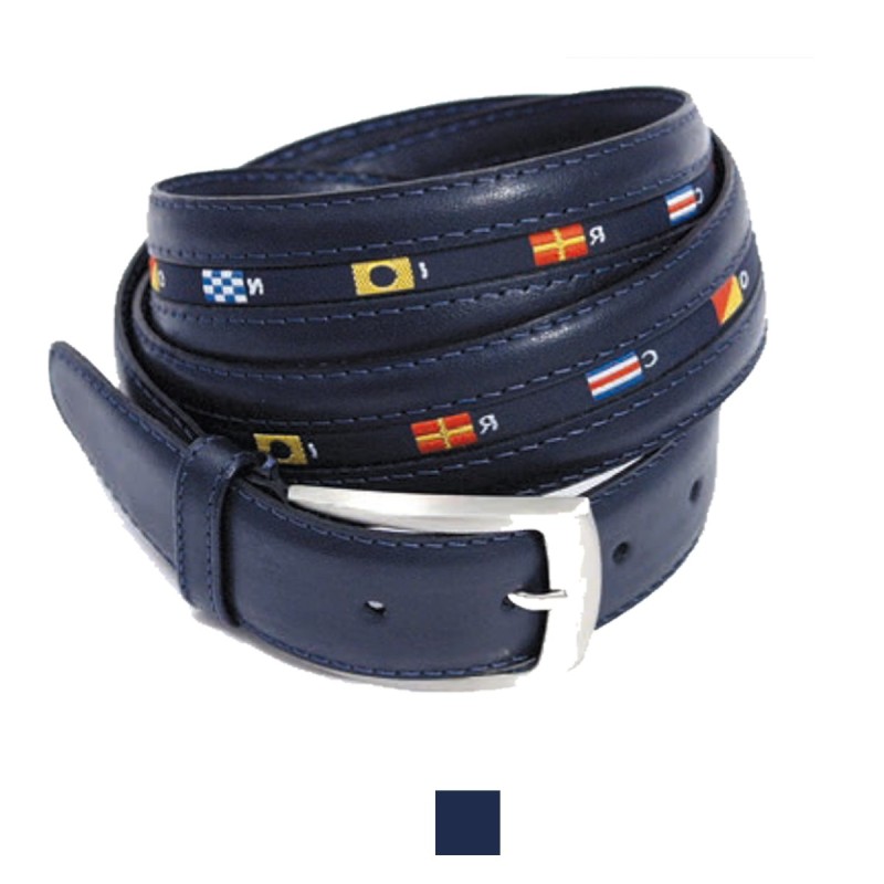 1015/35  CEINTURE MOVI  cuir bovin pleine fleur tan. vég/polyester   