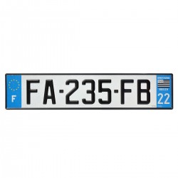 PLAQUE AUTO 520*110 dep 22