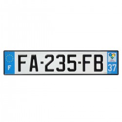 PLAQUE AUTO 520*110 dep 37