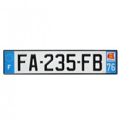 PLAQUE AUTO 520*110 dep 76