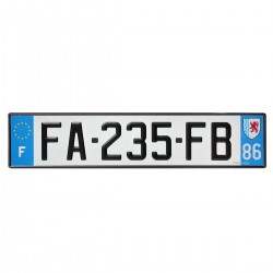 PLAQUE AUTO 520*110 dep 86