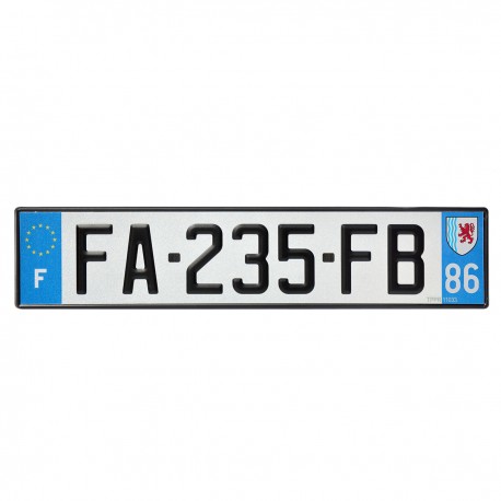 PLAQUE AUTO 520*110 dep 86