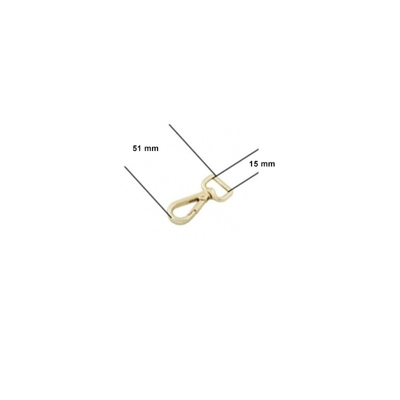 MOUSQUETON ANNEAU GOUTTE