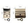 FERMOIR TUCK MAROQUINIER 40 MM MASSIF AVEC CLE