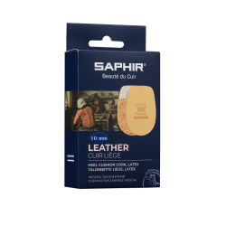 223 TALONNETTE CUIR/LIEGE 5mm SAPHIR