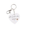 PORTE CLES COEUR MOTS D'AMOUR