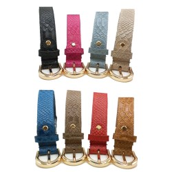 ANAIS LEZARD CEINTURE 30MM cuir vachette