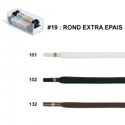 BAC LACETS R.P. ROND EXTRA EPAIS ART. 19