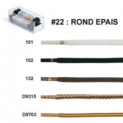 BAC LACETS R.P ROND EPAIS ART.22