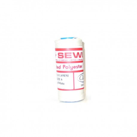 FIL SEWLO 6 BRINS BLANC bob. 100 gr