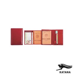 553019 PORTE FEUILLE 2volets 10x14 Cuir bovin