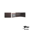 753070 PORTE NONAIE/CARTE Italien 1 Volet 12X9 Cuir bovin