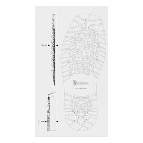 TRECK SEMELLE BLOC MICHELIN 39-40