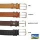 6482/35 CEINTURE MOVI H 35mm cuir bovin fleur corrigée tan. végétal