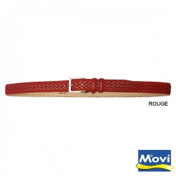 6481/30 CEINTURE H 30mm cuir bov fleur corrigée tan vég