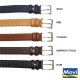 6481/30 CEINTURE MOVI H 30mm cuir bovin fleur corrigée tan. végétal