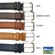 922/35 CEINTURE MOVI H 35mm cuir bovin fleur corrigée tan. végétal