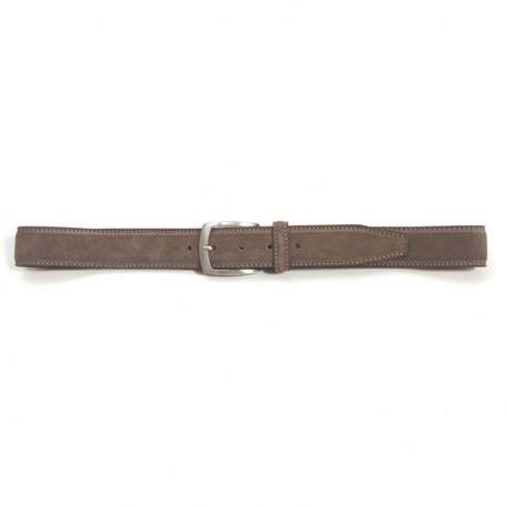 570/40 CEINTURE MOVI H 40 mm daim bovin fleur tan. végétal