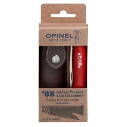 OPINEL BAROUDEUR ROUGE N°8+ETUI 