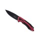 HERBERTZ ALU ROUGE/NOIR 12 CM INOX