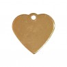 MEDAILLE LAITON COEUR 31X30MM OR  (X10)