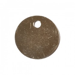 MEDAILLES LAITON ROND D25 mm NICKELE (X10) 47809