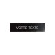 ETIQUETTES ADHESIVES BISEAUTEES NOIR/BLANC 100x25x1.6MM (x10)