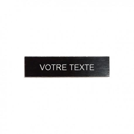 ETIQUETTES ADHESIVES BISEAUTEES NOIR/BLANC 100x25x1.6MM (x10)