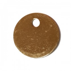 MEDAILLES LAITON ROND D33MM DOREE (X10)