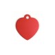 MEDAILLES ALUMINIUM A GRAVER COEUR ROUGE TAILLE L (X10)