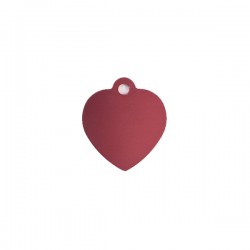 MEDAILLES ALUMINIUM A GRAVER COEUR ROSE TAILLE M (X10)