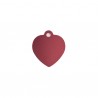 MEDAILLES ALUMINIUM A GRAVER COEUR ROSE TAILLE M (X10)