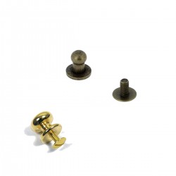 BOUTON DE COL PETIT MODELE DORE BRONZE