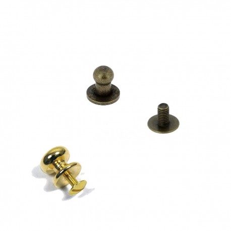 BOUTON DE COL PETIT MODEL DORE BRONZE