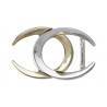 BOUCLE DE CEINTURE 30MM BRONZE ET DOREE