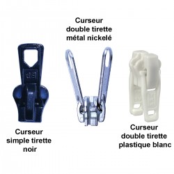 CURSEUR MAILLE MOULEE 9 MM + TOILE DE TENTE