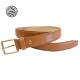 HOEDIC CEINTURE FRANCAISE 30MM cuir bov pleine fleur tan vég.