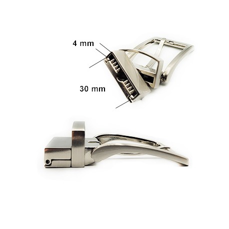 BOUCLE DE CEINTURE REVERSIBLE A GRIFFE 30MM NICKELEE