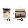 FERMOIR TUCK MAROQ 30 MM MASSIF BZE/NICKEL