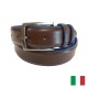 518/35 CEINTURE H 35mm cuir bov fleur corrigée tan vég