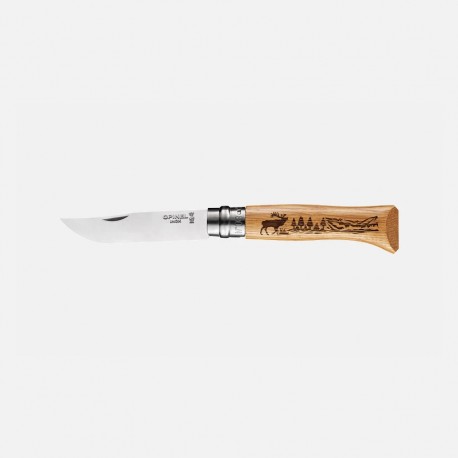 OPINEL N°8 CHENE ANIMALIA