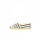 ESPADRILLE RAYEE BLEU MARRON 