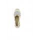 ESPADRILLE RAYEE BLEU MARRON 