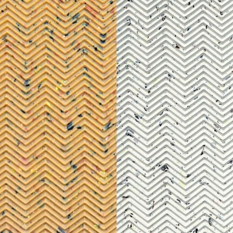 FISHBONE PLAQUE RECYCLEE LA312TT.OR 5MM 63X73CM