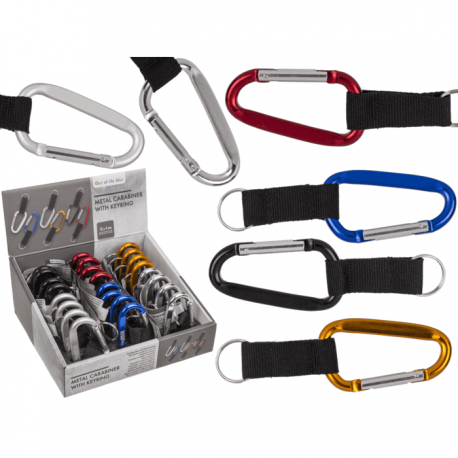 PORTE CLES MOUSQUETON SANGLE