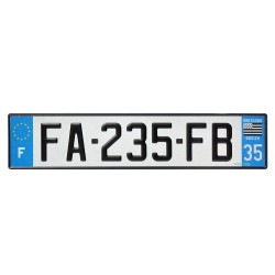 PLAQUE AUTO SIV 520x110
