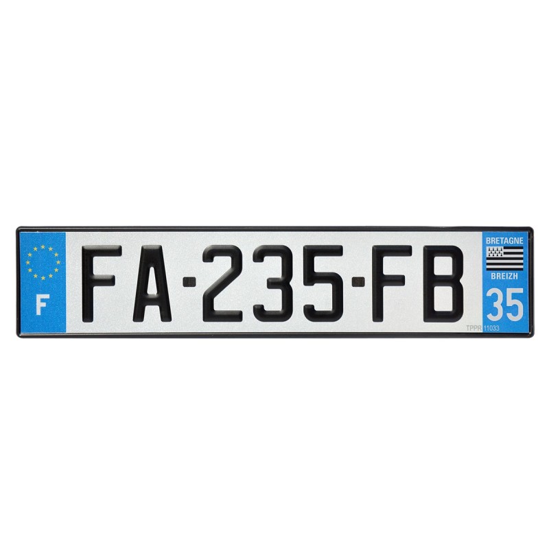 PLAQUE AUTO SIV 520x110